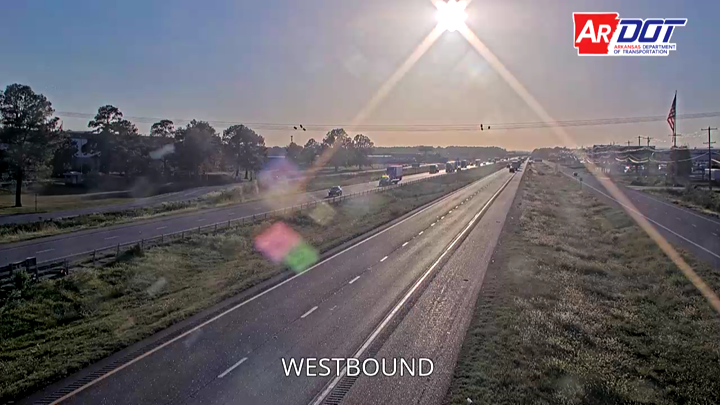 I-40 at Galloway (Exit 161) traffic camera, Pulaski County