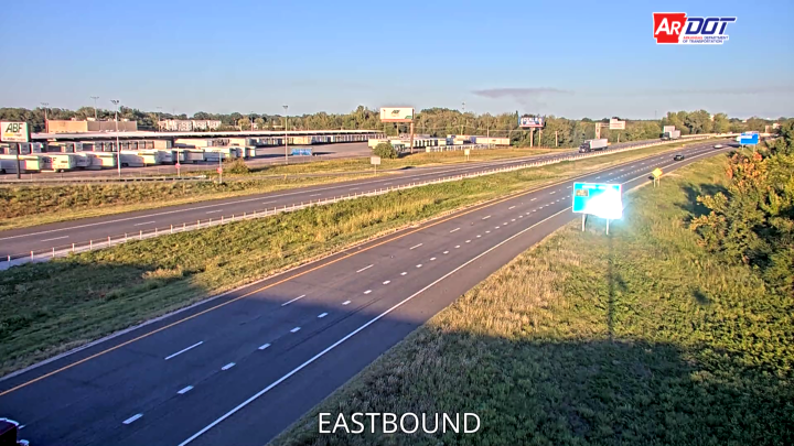I-40 & Springhill Dr. (Exit 156) traffic camera, view east, North Little Rock, Arkansas