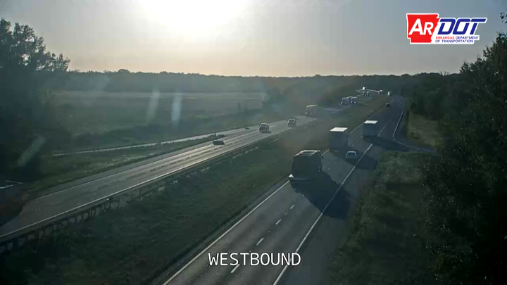 I-40 at Biscoe traffic camera, Prairie County