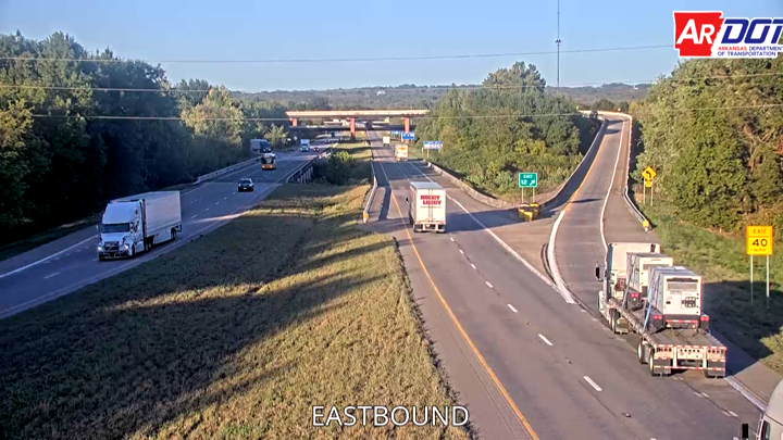 I-40 & I-49 (Exit 12) traffic camera, view east, Alma, Arkansas